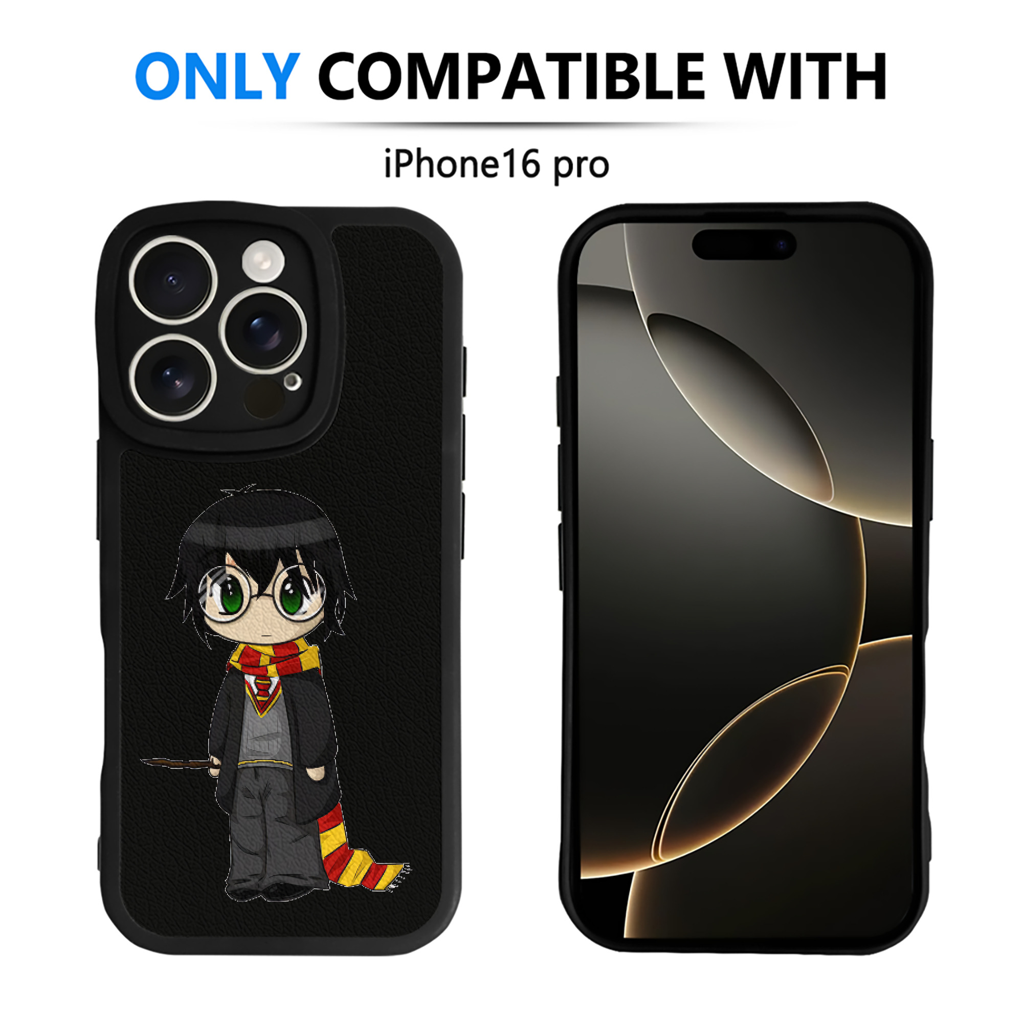 （画像用） Harry Potter ハリー・ポッターシリーズ 【iPhone 16シリーズ対応】シリコンスマホケース（レザー調） 材質：シリコン